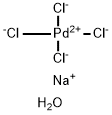 Sodium tetrachloroplladate(II) trihydrate Structure