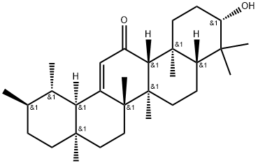 Urs-12-en-11-one, 3-hydroxy-, (3β)- Structure