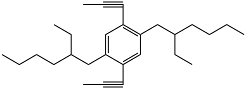 POLY(2,5-DI(2'-ETHYLHEXYL)-1,4-ETHYNYLE& Structure