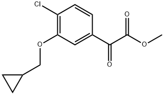 Methyl 4-chloro-3-(cyclopropylmethoxy)-α-oxobenzeneacetate Structure