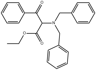 β-Oxo-N,N-bis(phenylmethyl)phenylalanine ethyl ester Structure