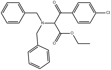 4-Chloro-β-oxo-N,N-bis(phenylmethyl)phenylalanine ethyl ester Structure