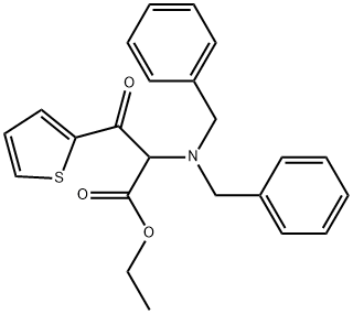 Ethyl α-[bis(phenylmethyl)amino]-β-oxo-2-thiophenepropanoate Structure