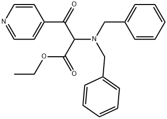 Ethyl α-[bis(phenylmethyl)amino]-β-oxo-4-pyridinepropanoate Structure