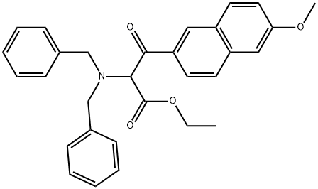 Ethyl α-[bis(phenylmethyl)amino]-6-methoxy-β-oxo-2-naphthalenepropanoate Structure