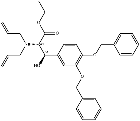 (βR)-β-Hydroxy-3-(phenylmethoxy)-O-(phenylmethyl)-N,N-di-2-propen-1-yl-L-tyrosin… Structure