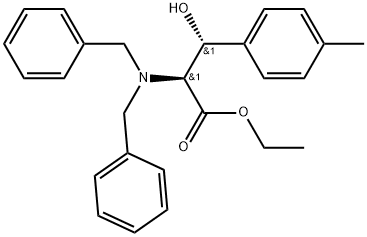 (βR)-β-Hydroxy-4-methyl-N,N-bis(phenylmethyl)-L-phenylalanine ethyl ester Structure