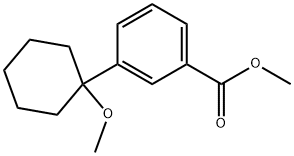 Methyl 3-(1-methoxycyclohexyl)benzoate Structure