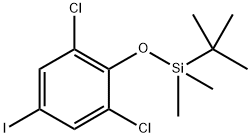 tert-butyl(2,6-dichloro-4-iodophenoxy)dimethylsilane Structure