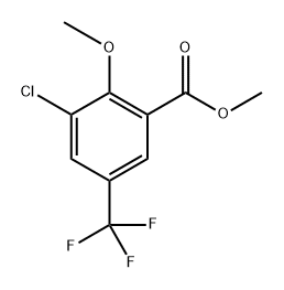 Methyl 3-chloro-2-methoxy-5-(trifluoromethyl)benzoate Structure