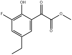 Methyl 5-ethyl-3-fluoro-2-hydroxy-α-oxobenzeneacetate Structure