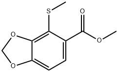 methyl 4-(methylthio)benzo[d][1,3]dioxole-5-carboxylate Structure