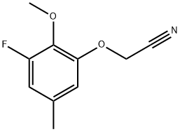 2-(3-Fluoro-2-methoxy-5-methylphenoxy)acetonitrile Structure