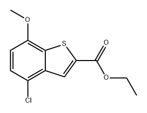 ethyl 4-chloro-7-methoxybenzo[b]thiophene-2-carboxylate Structure