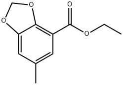 Ethyl 6-methyl-1,3-benzodioxole-4-carboxylate Structure