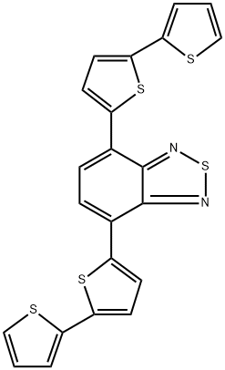 2,1,3-Benzothiadiazole, 4,7-bis([2,2'-bithiophen]-5-yl)- Structure