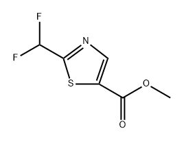 2-Difluoromethyl-thiazole-5-carboxylic acid methyl ester Structure