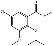 Methyl 5-chloro-2-isopropoxy-3-methoxybenzoate Structure