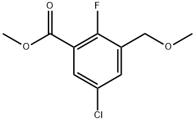 Methyl 5-chloro-2-fluoro-3-(methoxymethyl)benzoate Structure