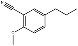 2-Methoxy-5-propylbenzonitrile Structure