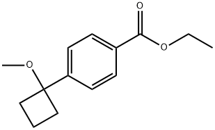 Ethyl 4-(1-methoxycyclobutyl)benzoate Structure