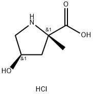 L-Proline, 4-hydroxy-2-methyl-, hydrochloride (1:1), (4R)- 구조식 이미지
