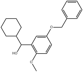 α-Cyclohexyl-2-methoxy-5-(phenylmethoxy)benzenemethanol Structure