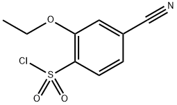 4-cyano-2-ethoxybenzenesulfonyl chloride Structure