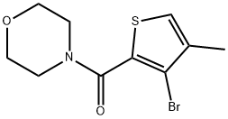 (3-Bromo-4-methyl-2-thienyl)-4-morpholinylmethanone Structure