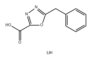 lithium(1+) 5-benzyl-1,3,4-oxadiazole-2-carboxylate 구조식 이미지