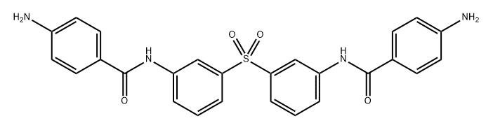 N,N'-(sulfonylbis(3,1-phenylene))bis(4-aminobenzamide) Structure