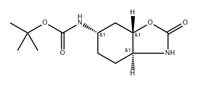 tert-Butyl ((3aS,6S,7aS)-2-oxooctahydrobenzo[d]oxazol-6-yl)carbamate 구조식 이미지