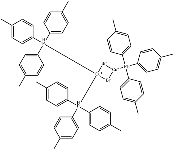 Di-μ-bromotris[tris(4-methylphenyl)phosphine]dicopper Structure