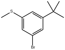 (3-bromo-5-(tert-butyl)phenyl)(methyl)sulfane Structure