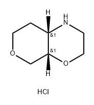 Pyrano[3,4-b][1,4]oxazine,octahydro-,hydrochloride,(4aS,8aS)- Structure