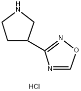 3-(pyrrolidin-3-yl)-1,2,4-oxadiazole hydrochloride Structure