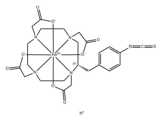 Ho-p-SCN-Bn-DOTA 구조식 이미지