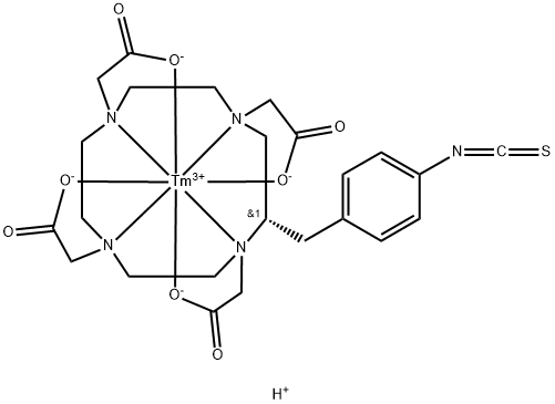 Tm-p-SCN-Bn-DOTA Structure