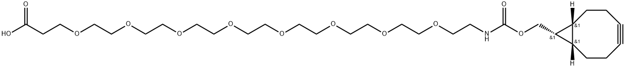 endo-BCN-PEG8-acid Structure