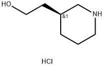 3-Piperidineethanol, hydrochloride (1:1), (3S)- Structure