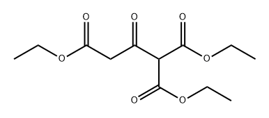 1,1,3-Propanetricarboxylic acid, 2-oxo-, 1,1,3-triethyl ester Structure