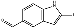 2-Iodo-1H-indole-5-carbaldehyde Structure