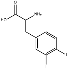 Alanine, 3-(3,4-diiodophenyl)-, DL- (8CI) Structure