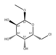 α-D-Galactopyranoside, methyl 6-chloro-6-deoxy- Structure