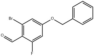 4-(Benzyloxy)-2-bromo-6-fluorobenzaldehyde Structure