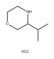 Morpholine, 3-(1-methylethyl)-, hydrochloride Structure