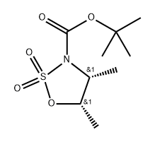 tert-butyl (4R,5S)-4,5-dimethyl-2,2-dioxo-oxathiazolidine-3-carboxylate Structure