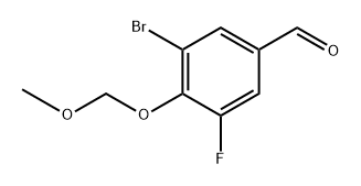 3-bromo-5-fluoro-4-(methoxymethoxy)benzaldehyde Structure