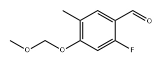 2-Fluoro-4-(methoxymethoxy)-5-methylbenzaldehyde 구조식 이미지