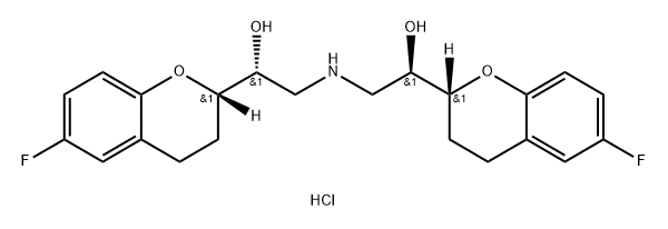 D-Nebivolol,hydrochloride(1:1) 구조식 이미지